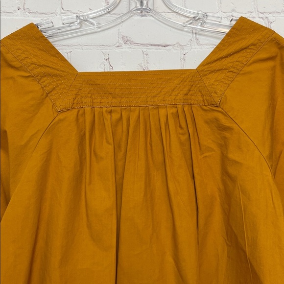 Madewell Square-Neck Top in Bronzed Leaf - Picture 9 of 12